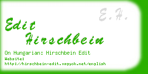 edit hirschbein business card